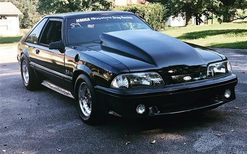 Fox Body Mustang 5" Cowl Induction Hood | (87-93) - LMR