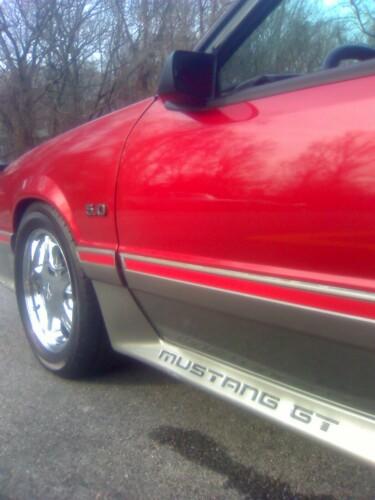 Mustang GT Body Molding Stripe Decal Red (87-93) N001-S53