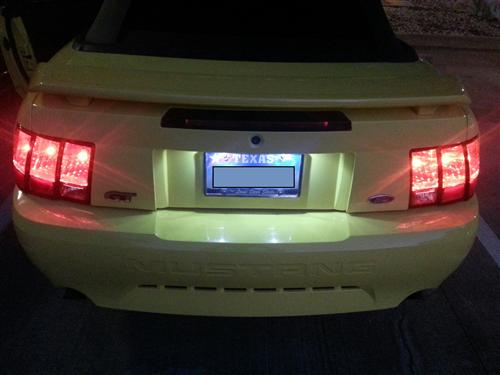 green license plate light