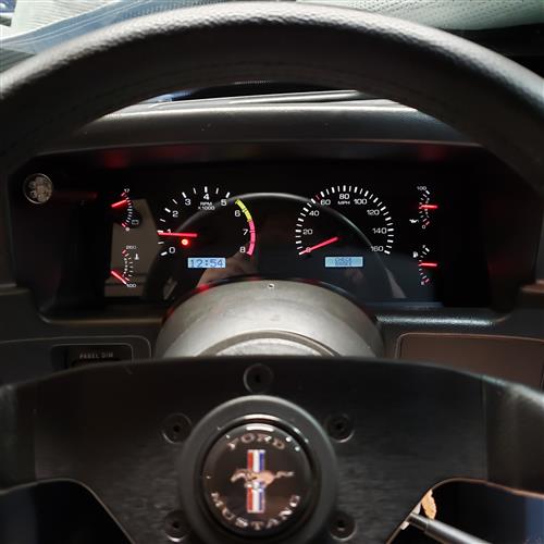 Mustang Factory Inspired Digital Gauge Cluster Fox Body Gauges 8789