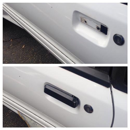 Mustang Outer Door Handle Kit Black (7993)