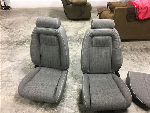 Acme Mustang Sport Seat Upholstery - Opal Gray Cloth (1993) Hatchback