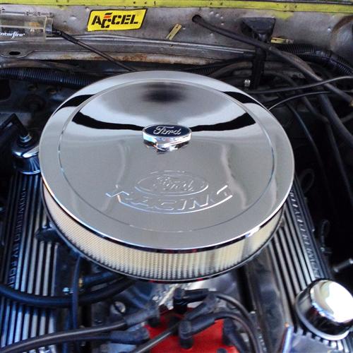 Ford Racing Mustang 13" Chrome Air Cleaner Kit (7985) M9600A302