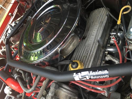 Maximum Motorsports Mustang Strut Tower Brace, Carbureted Black (79-85 ...