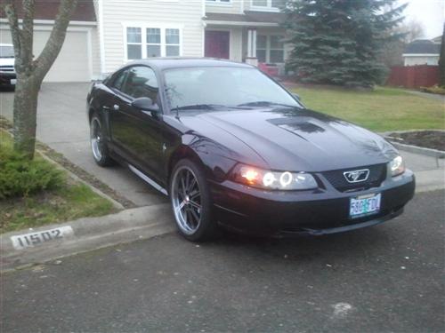 Mustang Projector Led Halo Headlight Kit Black 99 04 Previous Next