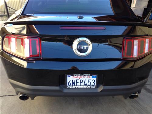 Mustang Taillight Decal Flat Black Vinyl (10-12) - LMR