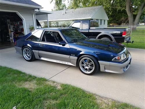 SVE Mustang Anniversary Wheel & Tire Kit - 17x9 - Anthracite (79-93 ...