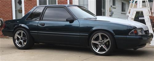 SVE Mustang Saleen Style Wheel & Tire Kit - 18x9/10 - Chrome (94-04 ...